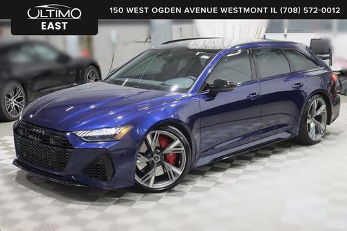 Blue Metallic 2021 Audi RS 6 Avant 4.0T