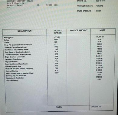 2019 Bentley Bentayga V8