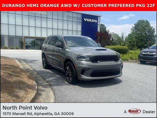 2022 Dodge Durango Orange Sport AWD