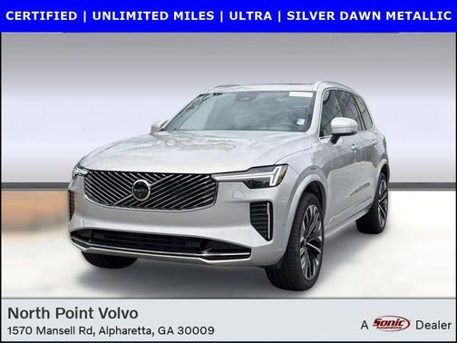 Silver Dawn Metallic 2025 Volvo XC90 B5 Ultra 7-Seater
