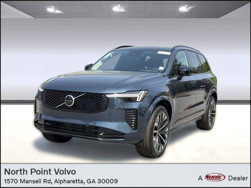 Denim Blue Metallic 2026 Volvo XC90 Ultra Dark Theme, B6 AWD Gas (mild hybrid), Gasoline, 7 Seats