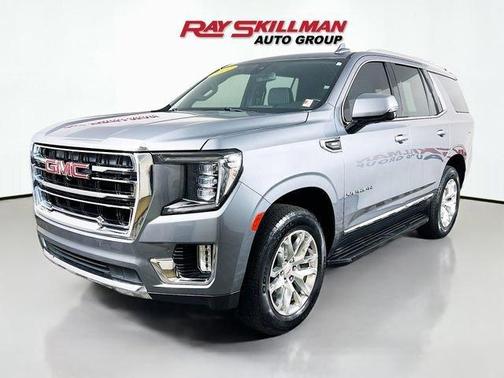 Satin Steel Metallic 2022 GMC Yukon SLT