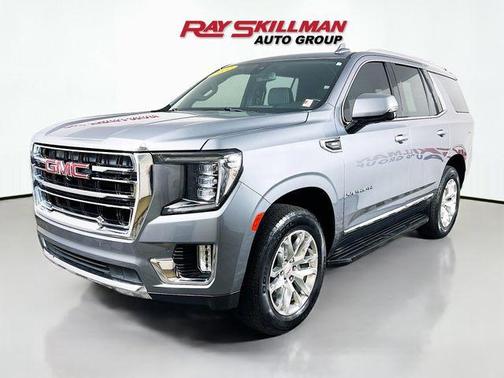 Satin Steel Metallic 2022 GMC Yukon SLT