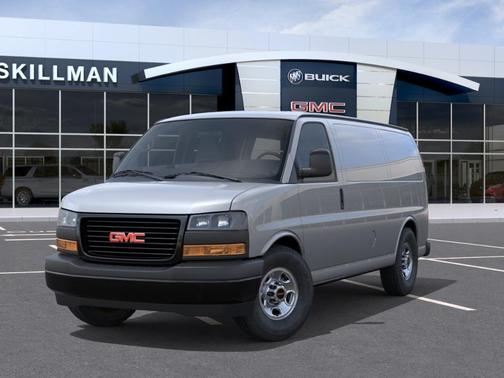 Gray 2026 GMC Savana 2500 Work Van