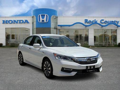 White 2017 Honda Accord Hybrid Base