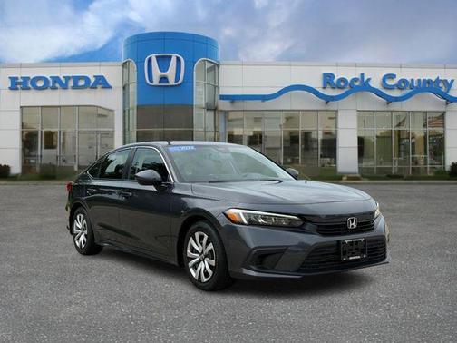 Gray 2022 Honda Civic LX