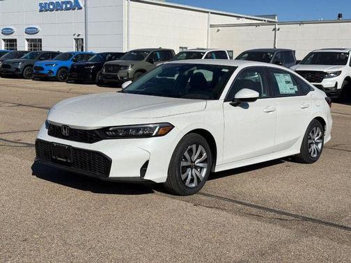 Platinum White Pearl 2026 Honda Civic LX