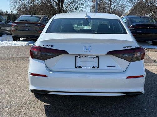 Platinum White Pearl 2026 Honda Civic Hybrid Sport