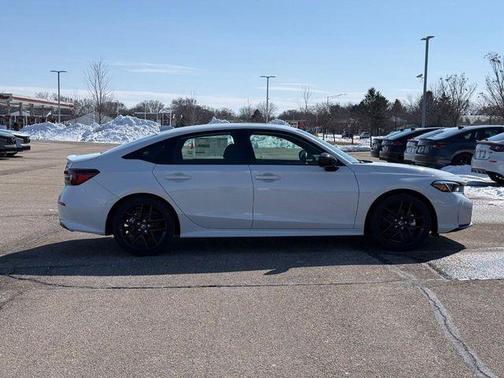 Platinum White Pearl 2026 Honda Civic Hybrid Sport