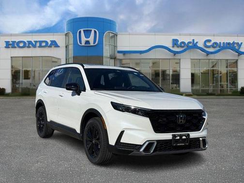 Platinum White Pearl 2026 Honda CR-V Hybrid Sport Touring AWD