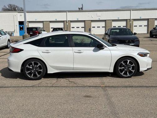 Platinum White Pearl 2026 Honda Civic Hybrid Sport Touring