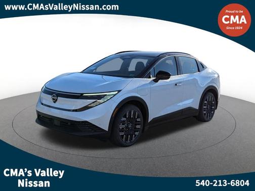 White / Black 2026 Nissan Leaf PLATINUM+