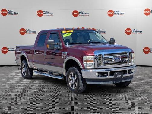 Red Clearcoat 2008 Ford F-250 Lariat
