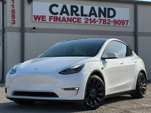 Pearl White Multi-Coat 2021 Tesla Model Y Performance Dual Motor All-Wheel Drive