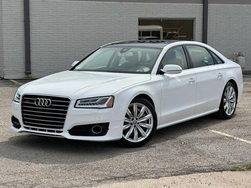 White 2016 Audi A8 L 4.0T