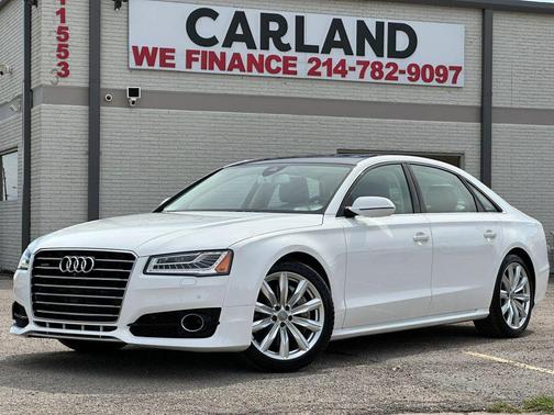 White 2016 Audi A8 L 4.0T