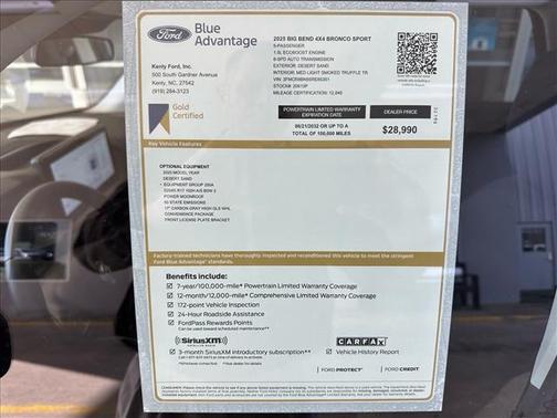 2025 Ford Bronco Sport BIG BEND