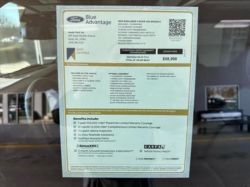 2025 Ford Bronco BADLANDS