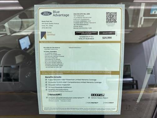 2022 Ford Escape SEL
