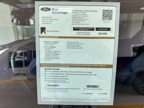 MARSH GRAY 2025 Ford Bronco BADLANDS