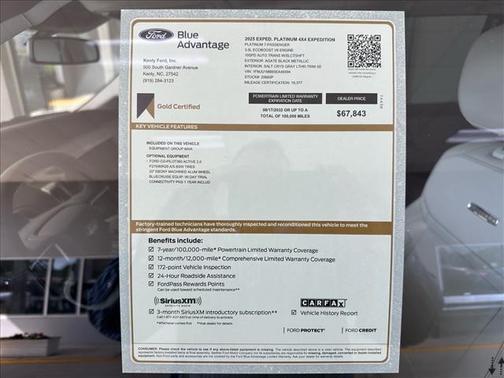 AGATE BLACK METALLIC 2025 Ford Expedition PLATINUM
