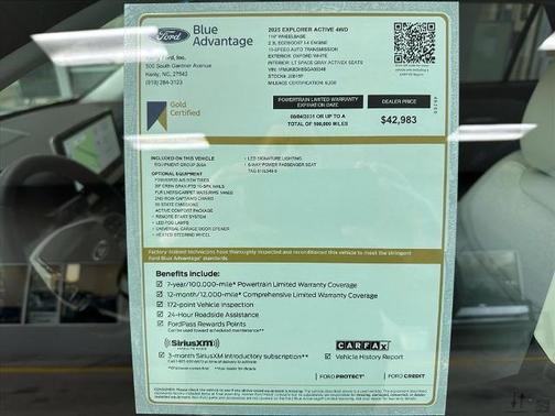 2025 Ford Explorer ACTIVE