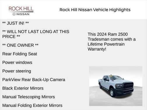 2024 RAM 2500 Tradesman Crew Cab 4x4 6'4' Box