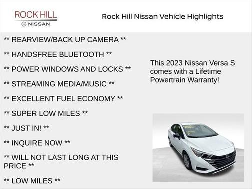 2023 Nissan Versa 1.6 S