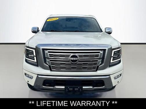 White 2023 Nissan Titan Platinum Reserve