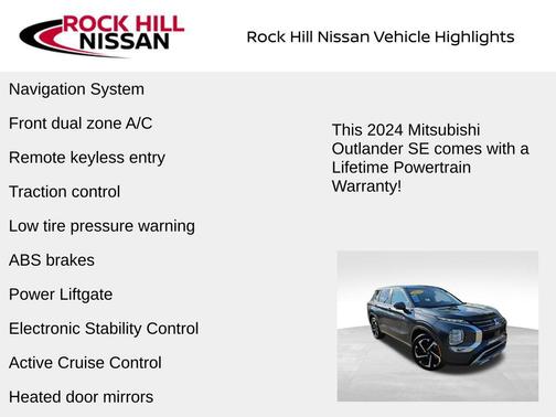 2024 Mitsubishi Outlander SE 2.5 2WD