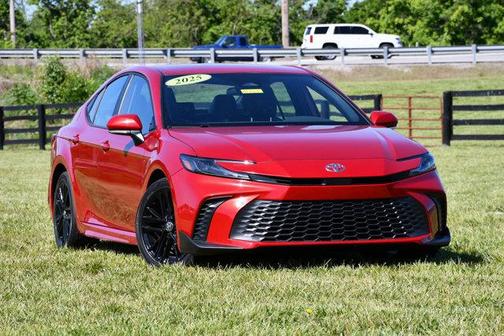 Supersonic Red 2025 Toyota Camry SE