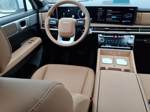 Serenity White 2026 Hyundai SANTA FE HEV Calligraphy