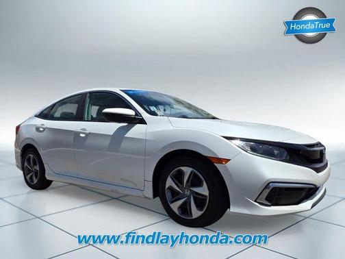 Platinum White Pearl 2019 Honda Civic LX