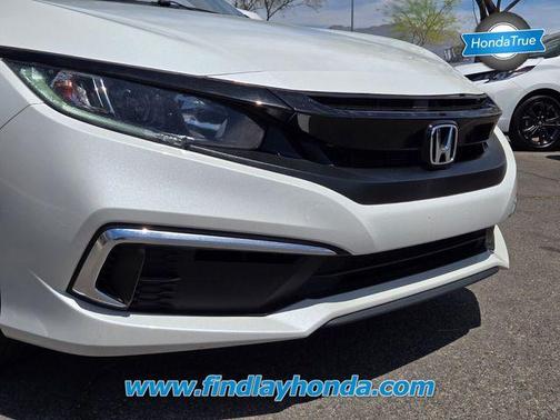 Platinum White Pearl 2019 Honda Civic LX