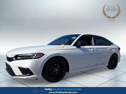 Platinum White Pearl 2024 Honda Civic Sport