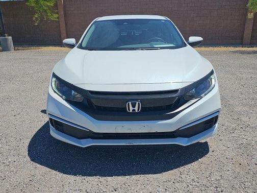 Platinum White Pearl 2020 Honda Civic LX