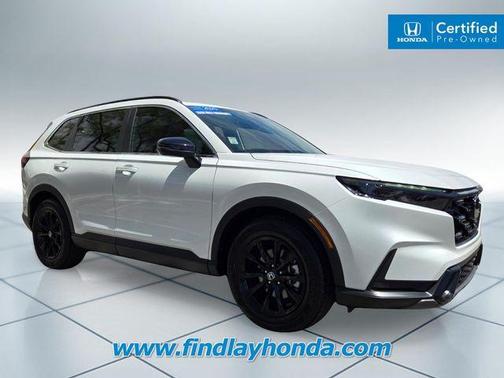 Platinum White Pearl 2025 Honda CR-V Hybrid Sport-L