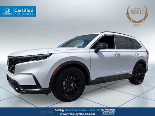Platinum White Pearl 2025 Honda CR-V Hybrid Sport-L
