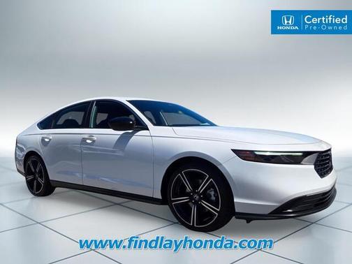 Platinum White Pearl 2024 Honda Accord Hybrid Sport