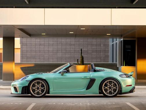 Green 2025 Porsche 718 Spyder RS Convertible 2D
