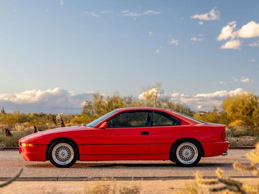 Red 1997 BMW 850 CSi