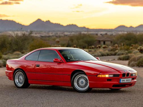 Red 1997 BMW 850 CSi
