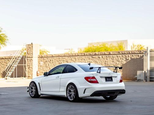 White 2012 Mercedes-Benz C-Class C 63 AMG Black Series Coupe 2D