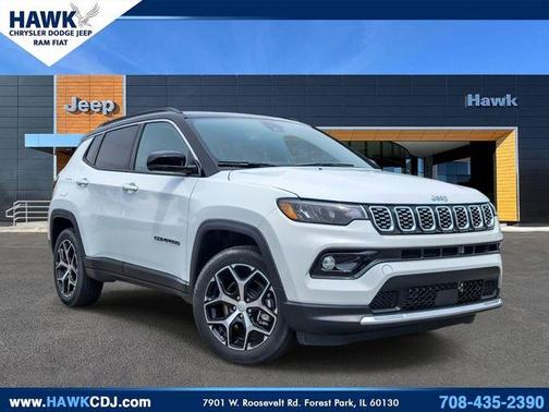Bright White Clearcoat 2024 Jeep Compass Limited