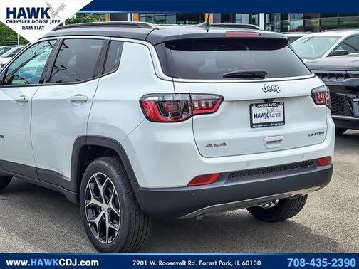 Bright White Clearcoat 2024 Jeep Compass Limited