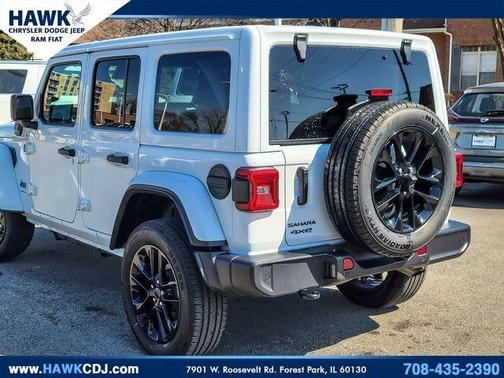 Bright White Clearcoat 2025 Jeep Wrangler 4xe Sahara
