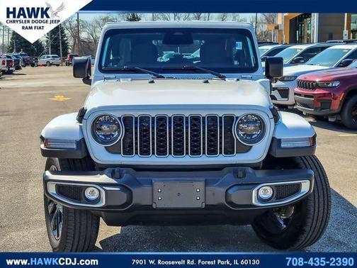 Bright White Clearcoat 2025 Jeep Wrangler 4xe Sahara