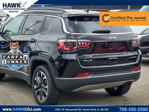 Diamond Black 2022 Jeep Compass Limited