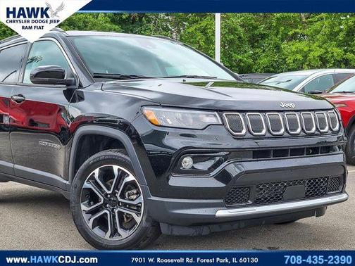 Diamond Black 2022 Jeep Compass Limited