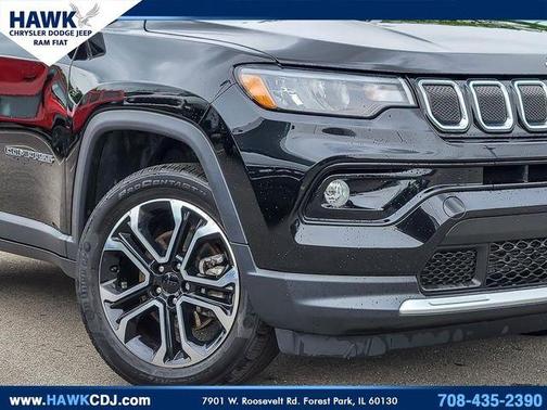 Diamond Black 2022 Jeep Compass Limited